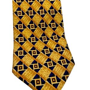 Vintage men’s silk necktie 4” handmade Korea